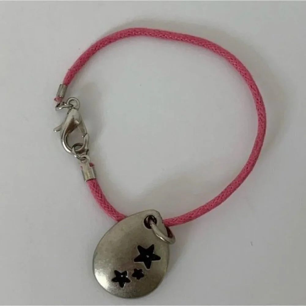 H.Stern Star of David red pink string baby toddler size bracelet NWT
